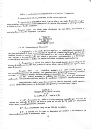 Regimento interno tenório pb