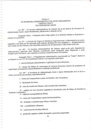 Regimento interno tenório pb