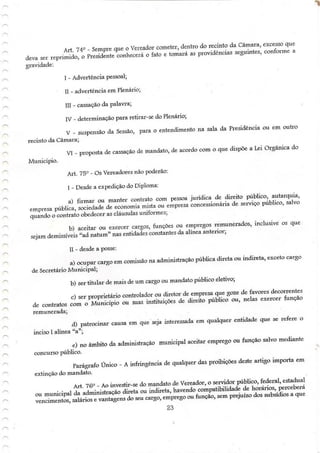 Regimento interno tenório pb