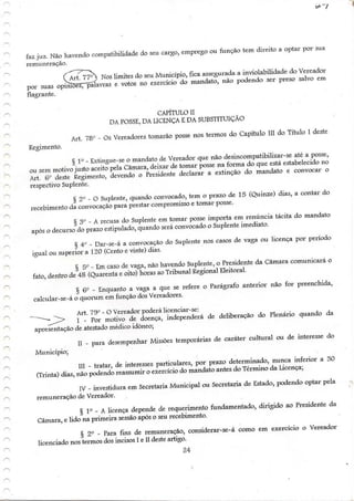 Regimento interno tenório pb