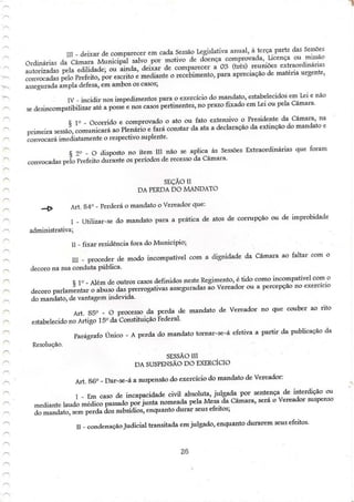 Regimento interno tenório pb