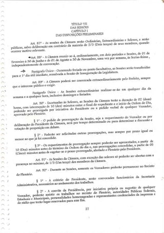 Regimento interno tenório pb