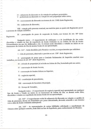 Regimento interno tenório pb