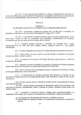 Regimento interno tenório pb