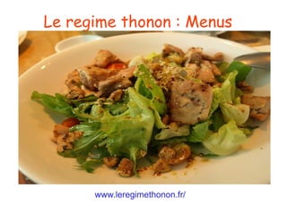 Le regime thonon : Menus
www.leregimethonon.fr/
 