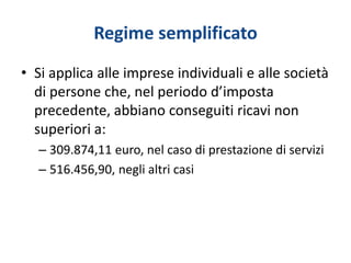 Contabilità e Fiscale - Modulo 1 - Regimi contabili parte 1 | PPTX