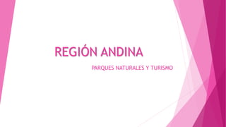 REGIÓN ANDINA
PARQUES NATURALES Y TURISMO
 