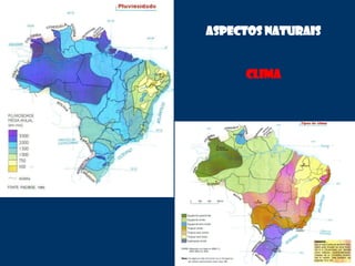 ASPECTOS NATURAIS
CLIMA
 