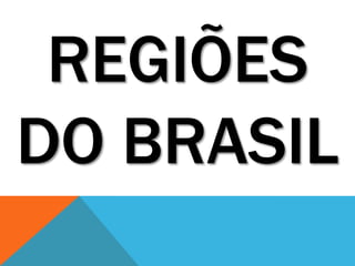 REGIÕES
DO BRASIL
 