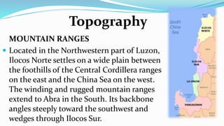 Topography Of Ilocos Region Region 1 Ilocos Region