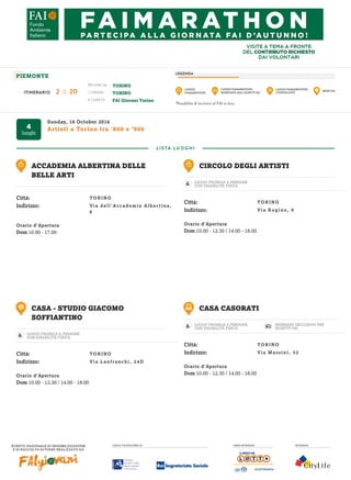 Itinerari Regione Piemonte FAImarathon