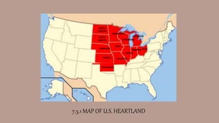7.5.1 MAP OF U.S. HEARTLAND
NORTH
DAKOTA
SOUTH
DAKOTA
NEBRASKA
KANSAS
MINNESOTA
IOWA
MISSOURI
WISCONSIN
MICHIGAN
ILLINOIS
INDIANA OHIO
OKLAHOMA
 