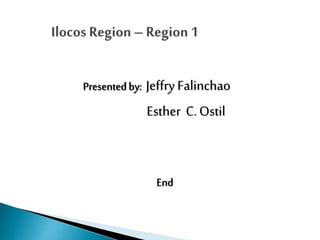 Presented by:

Jeffry Falinchao
Esther C. Ostil

End

 