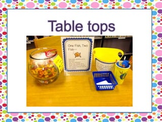 Table tops
 