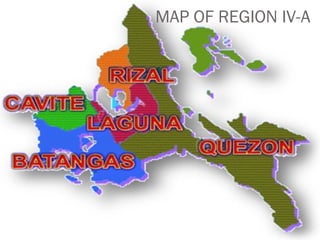 MAP OF REGION IV-A
 