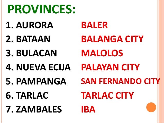 Region 3 Central Luzon
