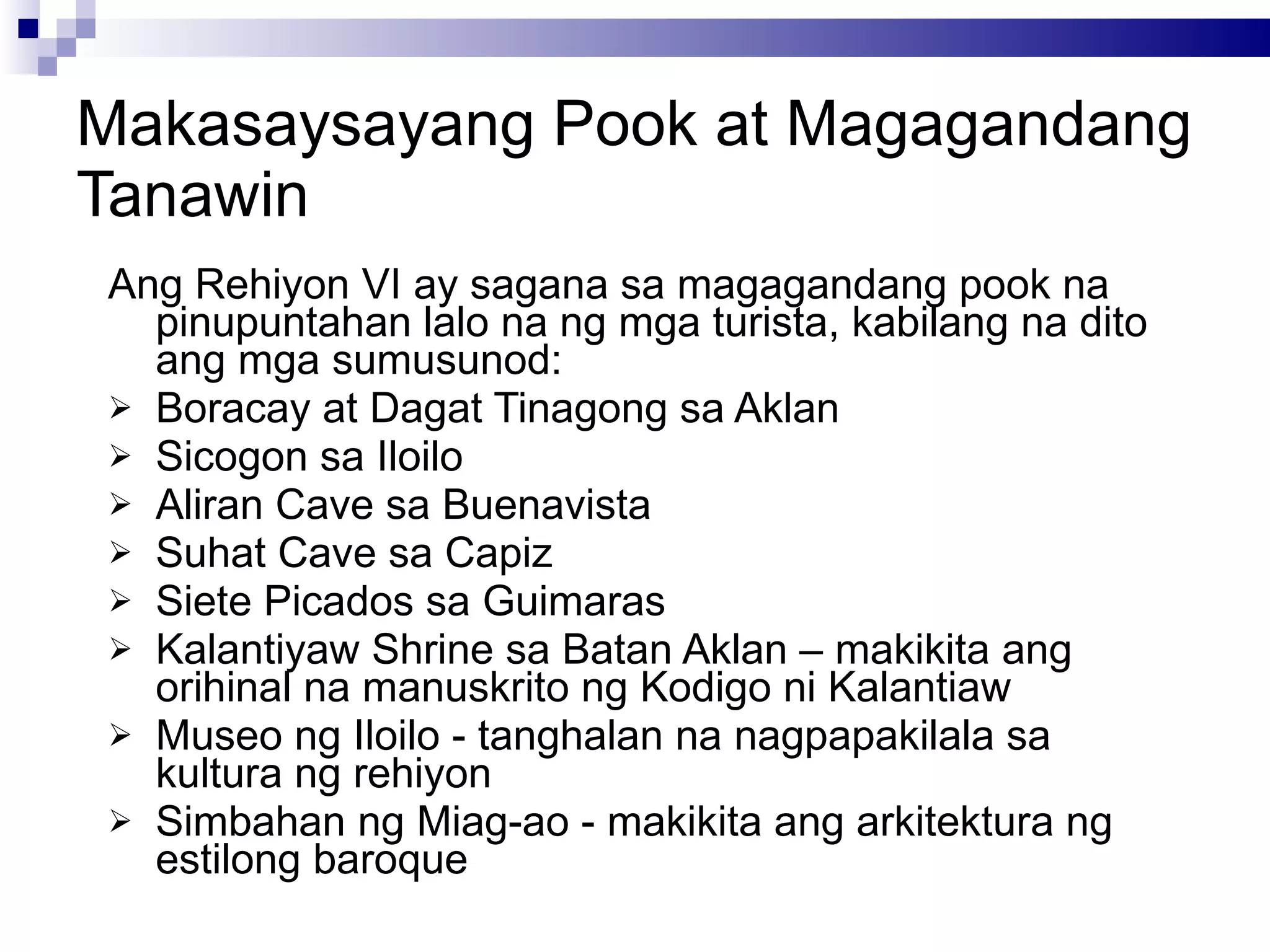 Region 6 kanlurang visayas PPT