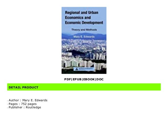 Best Selling 1 Regional And Urban Economics And Economic Developmen