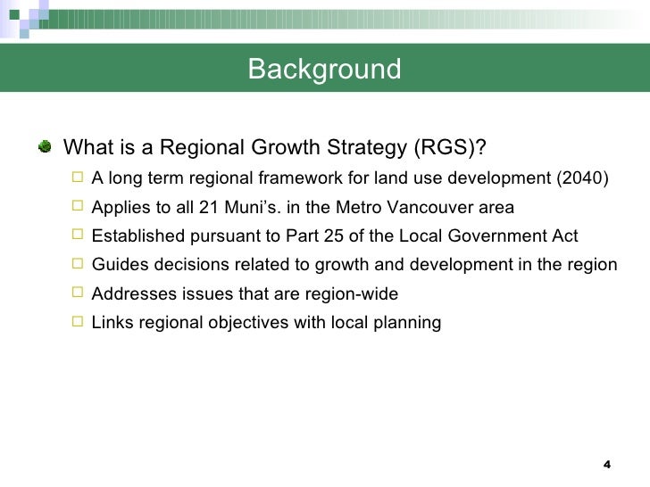 Regional Growth Strategy Feb 9 09 Council Presentation