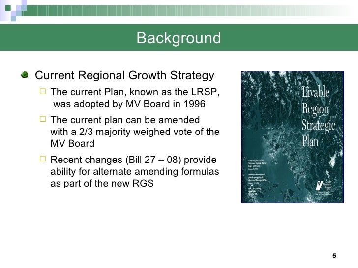 Regional Growth Strategy Feb 9 09 Council Presentation