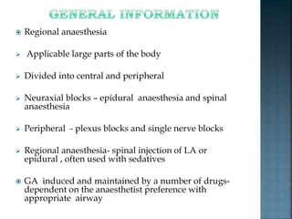 Regional Vs General Anesthesia In Hip Surgery Regional Vs General Anesthesia In Hip Surgery