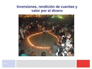 Inversiones, rendición de cuentas y  valor por el dinero  UNAIDS 