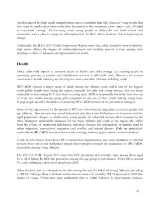 Regional Overview: Youth in Africa | PDF