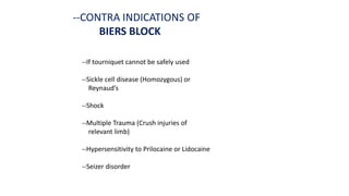 Biers Block Risks #Regional anesthesia | PPTX