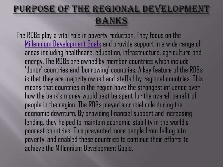  Regional development bank 