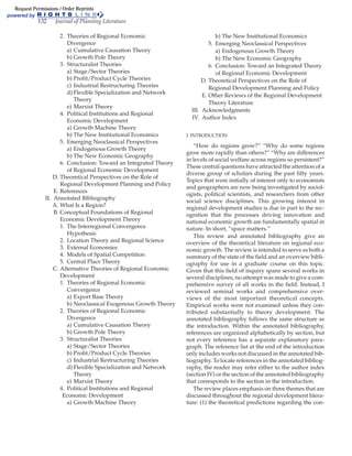 Regional development theory urban and regional planning | PDF