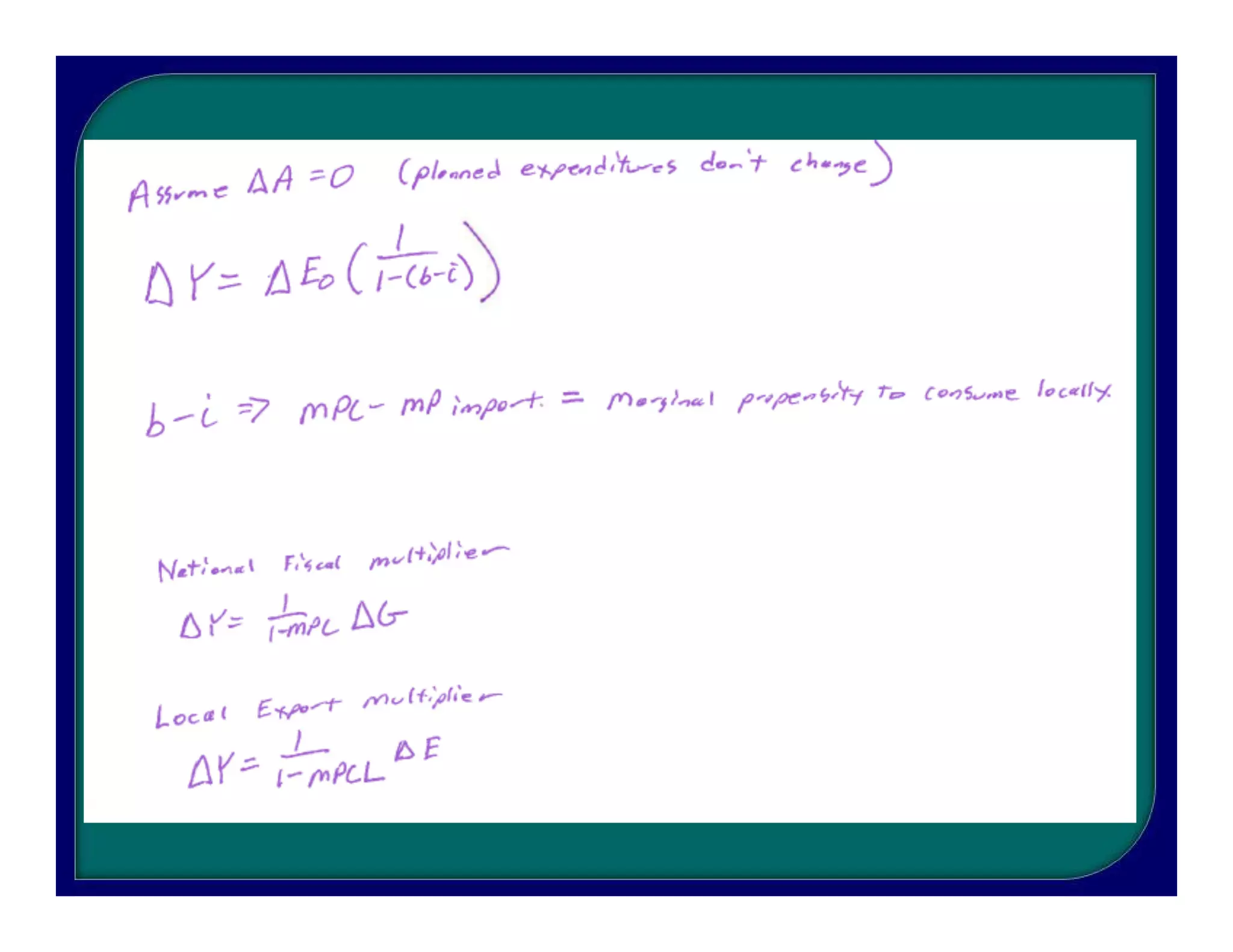 Regional econ dev export base model