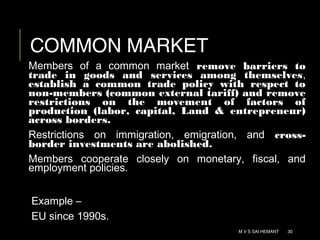 Regional economic integration for developing countries | PPT