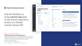55
🎉 Coming up later today!
And the flexibility to
bring esoteric any data
to the search experience
thanks to a flexible
Custom Source API
 