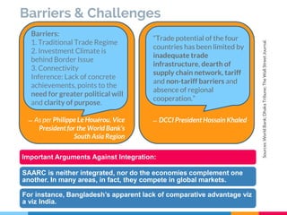 Regional Integration in South Asia by Trio94 | PPTX