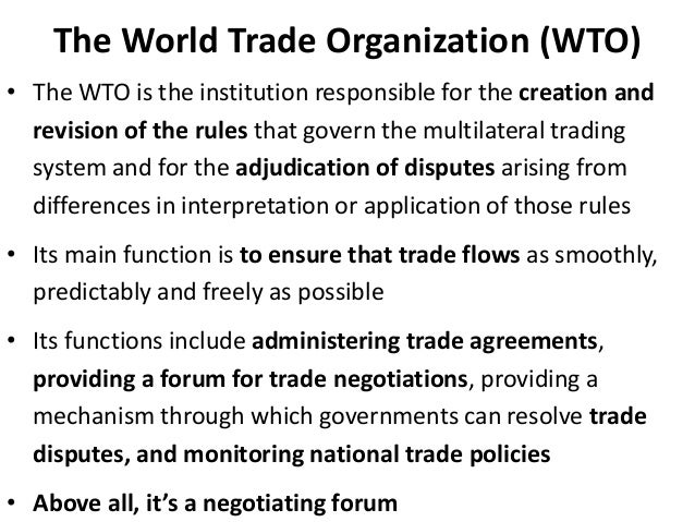 Multilateral and bilateral trade policies in the world trading system