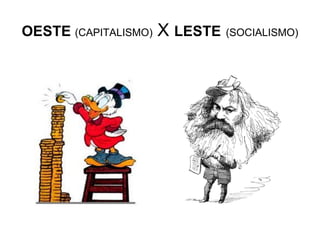 OESTE (CAPITALISMO)   X LESTE (SOCIALISMO)
 