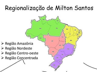Regionalização do espaço brasileiro    fundamental