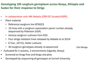 Regional planning meet Harare : Genomics- ESA  by Damaris Achieng odeny
