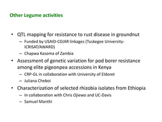 Regional planning meet Harare : Genomics- ESA  by Damaris Achieng odeny