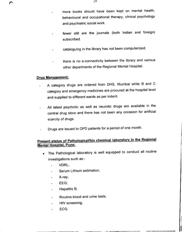 Regional mental hospital yerwada pune 411006