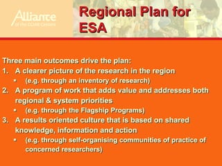 The Regional Plan for Collective Action in Eastern & Southern Africa: improving post-crisis recovery through agricultural research