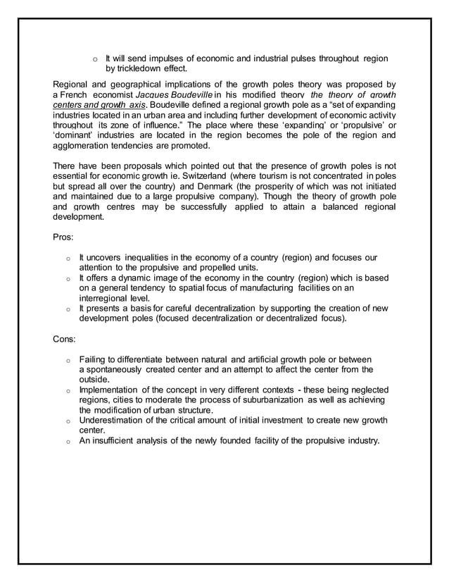 Theories and models for Regional planning and development PDF