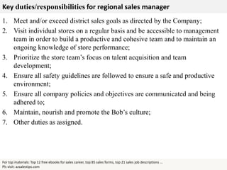Regional Sales Manager