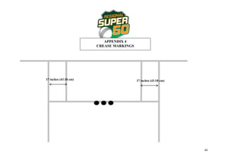 APPENDIX 4
                       CREASE MARKINGS




17 inches (43.18 cm)                     17 inches (43.18 cm)




                                                                44
 