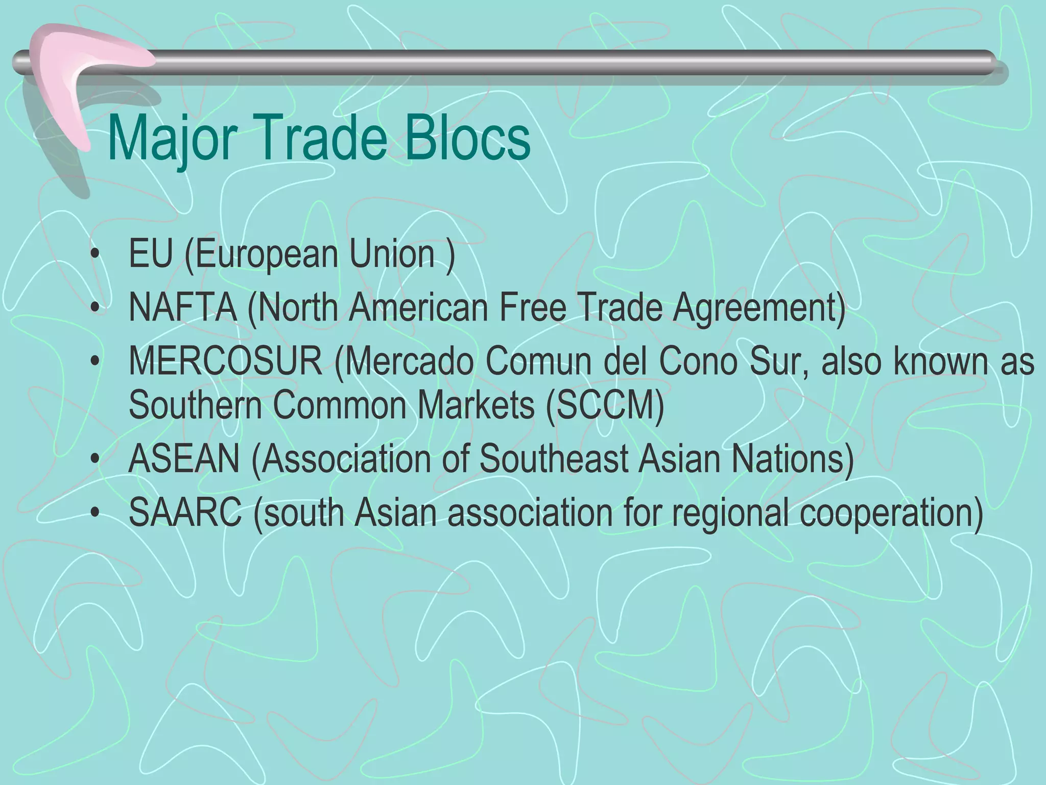Regional Trade Blocs | PPTX