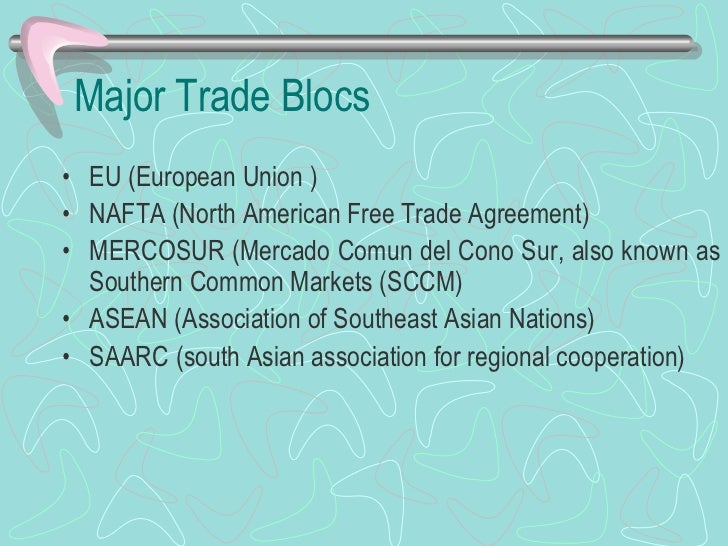 Regional Trade Blocs