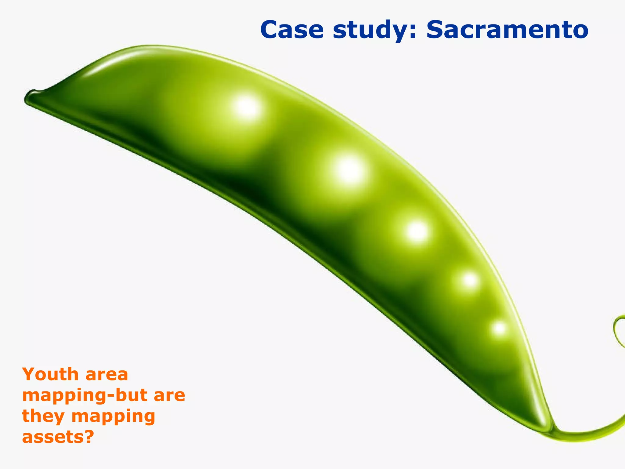 Youth area mapping-but are they mapping assets? Case study: Sacramento 