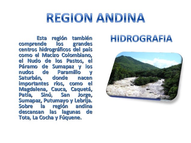 Resultado de imagen para region andina