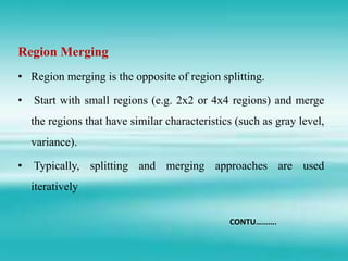 Region based segmentation | PPTX