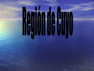 Región de Cuyo 